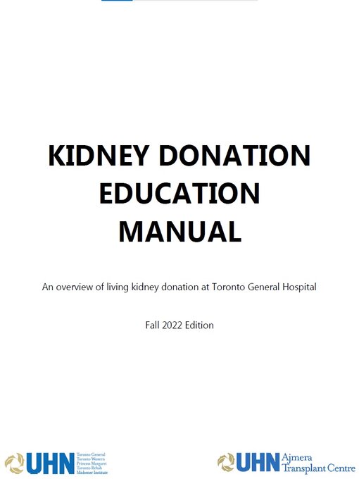 Title details for Kidney Donation Education Manual by University Health Network - Available